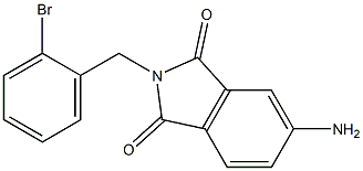 5-amino-2-[(2-bromophenyl)methyl]-2,3-dihydro-1H-isoindole-1,3-dione Struktur