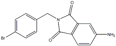 5-amino-2-[(4-bromophenyl)methyl]-2,3-dihydro-1H-isoindole-1,3-dione Struktur