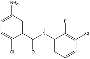 5-amino-2-chloro-N-(3-chloro-2-fluorophenyl)benzamide Struktur