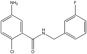 5-amino-2-chloro-N-[(3-fluorophenyl)methyl]benzamide Struktur