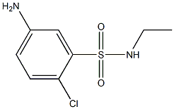 5-amino-2-chloro-N-ethylbenzene-1-sulfonamide Struktur