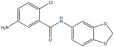 5-amino-N-(2H-1,3-benzodioxol-5-yl)-2-chlorobenzamide Struktur