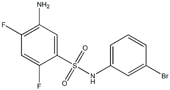 5-amino-N-(3-bromophenyl)-2,4-difluorobenzene-1-sulfonamide Struktur