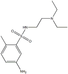 5-amino-N-[2-(diethylamino)ethyl]-2-methylbenzene-1-sulfonamide Struktur