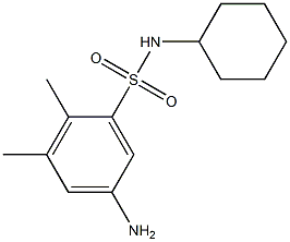 5-amino-N-cyclohexyl-2,3-dimethylbenzene-1-sulfonamide Struktur