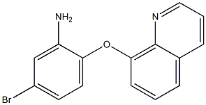 5-bromo-2-(quinolin-8-yloxy)aniline Struktur