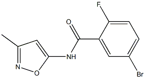 5-bromo-2-fluoro-N-(3-methylisoxazol-5-yl)benzamide Struktur