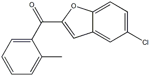 5-chloro-2-[(2-methylphenyl)carbonyl]-1-benzofuran Struktur