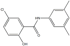 5-chloro-N-(3,5-dimethylphenyl)-2-hydroxybenzamide Struktur