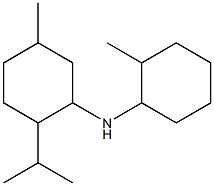 5-methyl-N-(2-methylcyclohexyl)-2-(propan-2-yl)cyclohexan-1-amine Struktur