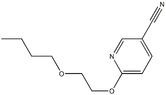 6-(2-butoxyethoxy)pyridine-3-carbonitrile Struktur