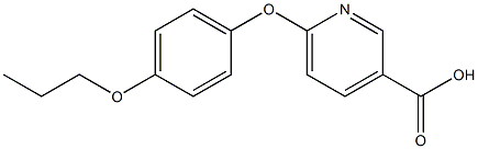 6-(4-propoxyphenoxy)pyridine-3-carboxylic acid Struktur