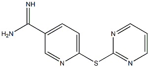 6-(pyrimidin-2-ylsulfanyl)pyridine-3-carboximidamide Struktur