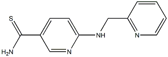 6-[(pyridin-2-ylmethyl)amino]pyridine-3-carbothioamide Struktur