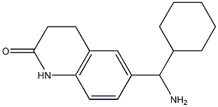 6-[amino(cyclohexyl)methyl]-1,2,3,4-tetrahydroquinolin-2-one Struktur