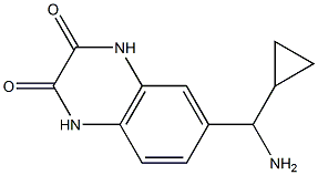 6-[amino(cyclopropyl)methyl]-1,2,3,4-tetrahydroquinoxaline-2,3-dione Struktur