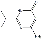 6-amino-2-(propan-2-yl)-3,4-dihydropyrimidin-4-one Struktur