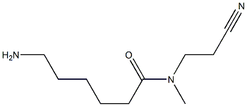 6-amino-N-(2-cyanoethyl)-N-methylhexanamide Struktur