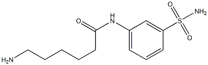 6-amino-N-[3-(aminosulfonyl)phenyl]hexanamide Struktur