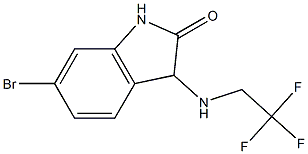 6-bromo-3-[(2,2,2-trifluoroethyl)amino]-1,3-dihydro-2H-indol-2-one Struktur