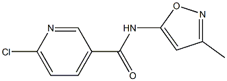 6-chloro-N-(3-methyl-1,2-oxazol-5-yl)pyridine-3-carboxamide Struktur