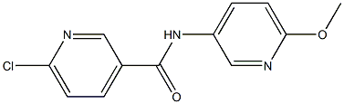 6-chloro-N-(6-methoxypyridin-3-yl)pyridine-3-carboxamide Struktur