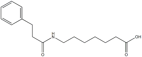 7-[(3-phenylpropanoyl)amino]heptanoic acid Struktur