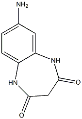 7-amino-2,3,4,5-tetrahydro-1H-1,5-benzodiazepine-2,4-dione Struktur