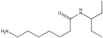 7-amino-N-(1-ethylpropyl)heptanamide Struktur