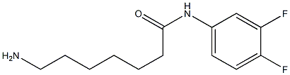 7-amino-N-(3,4-difluorophenyl)heptanamide Struktur