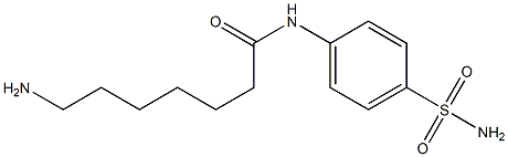 7-amino-N-[4-(aminosulfonyl)phenyl]heptanamide Struktur