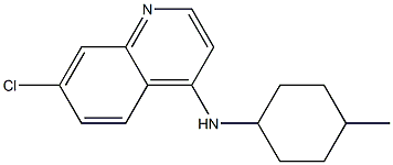 7-chloro-N-(4-methylcyclohexyl)quinolin-4-amine Struktur