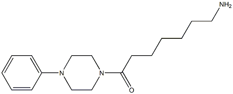 7-oxo-7-(4-phenylpiperazin-1-yl)heptan-1-amine Struktur