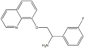 8-[2-amino-2-(3-fluorophenyl)ethoxy]quinoline Struktur