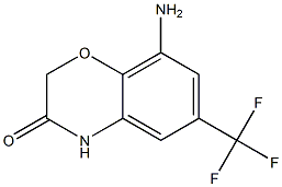 8-amino-6-(trifluoromethyl)-2H-1,4-benzoxazin-3(4H)-one Struktur