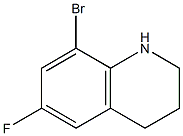 8-bromo-6-fluoro-1,2,3,4-tetrahydroquinoline Struktur