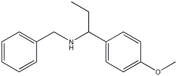 benzyl[1-(4-methoxyphenyl)propyl]amine Struktur