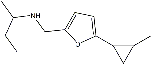 butan-2-yl({[5-(2-methylcyclopropyl)furan-2-yl]methyl})amine Struktur