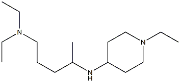 diethyl({4-[(1-ethylpiperidin-4-yl)amino]pentyl})amine Struktur