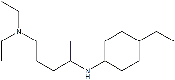 diethyl({4-[(4-ethylcyclohexyl)amino]pentyl})amine Struktur