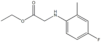 ethyl 2-[(4-fluoro-2-methylphenyl)amino]acetate Struktur