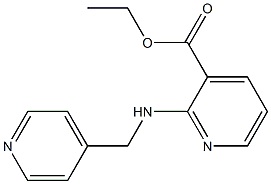 ethyl 2-[(pyridin-4-ylmethyl)amino]pyridine-3-carboxylate Struktur