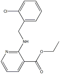 ethyl 2-{[(2-chlorophenyl)methyl]amino}pyridine-3-carboxylate Struktur