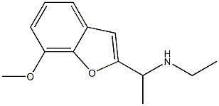 ethyl[1-(7-methoxy-1-benzofuran-2-yl)ethyl]amine Struktur