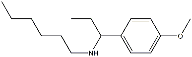 hexyl[1-(4-methoxyphenyl)propyl]amine Struktur