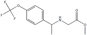 methyl 2-({1-[4-(trifluoromethoxy)phenyl]ethyl}amino)acetate Struktur