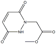 methyl 2-(3,6-dioxo-1,2,3,6-tetrahydropyridazin-1-yl)acetate Struktur