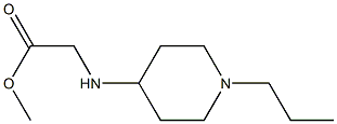 methyl 2-[(1-propylpiperidin-4-yl)amino]acetate Struktur