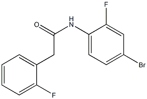 N-(4-bromo-2-fluorophenyl)-2-(2-fluorophenyl)acetamide Struktur