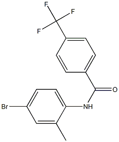 N-(4-bromo-2-methylphenyl)-4-(trifluoromethyl)benzamide Struktur